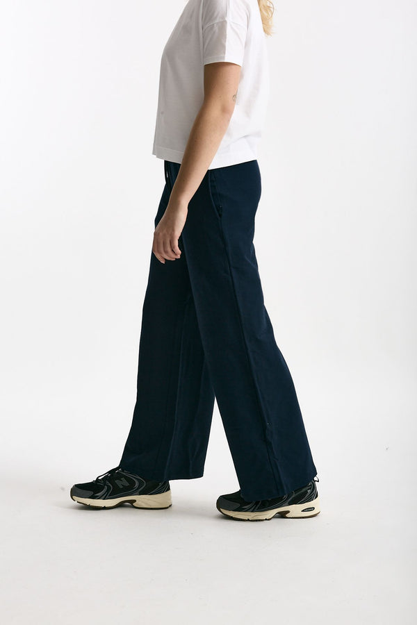 Pantalone tuta leggero blu donna Anonym apparel