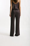 Pantalone fluido melanzana donna Antonelli firenze - 3