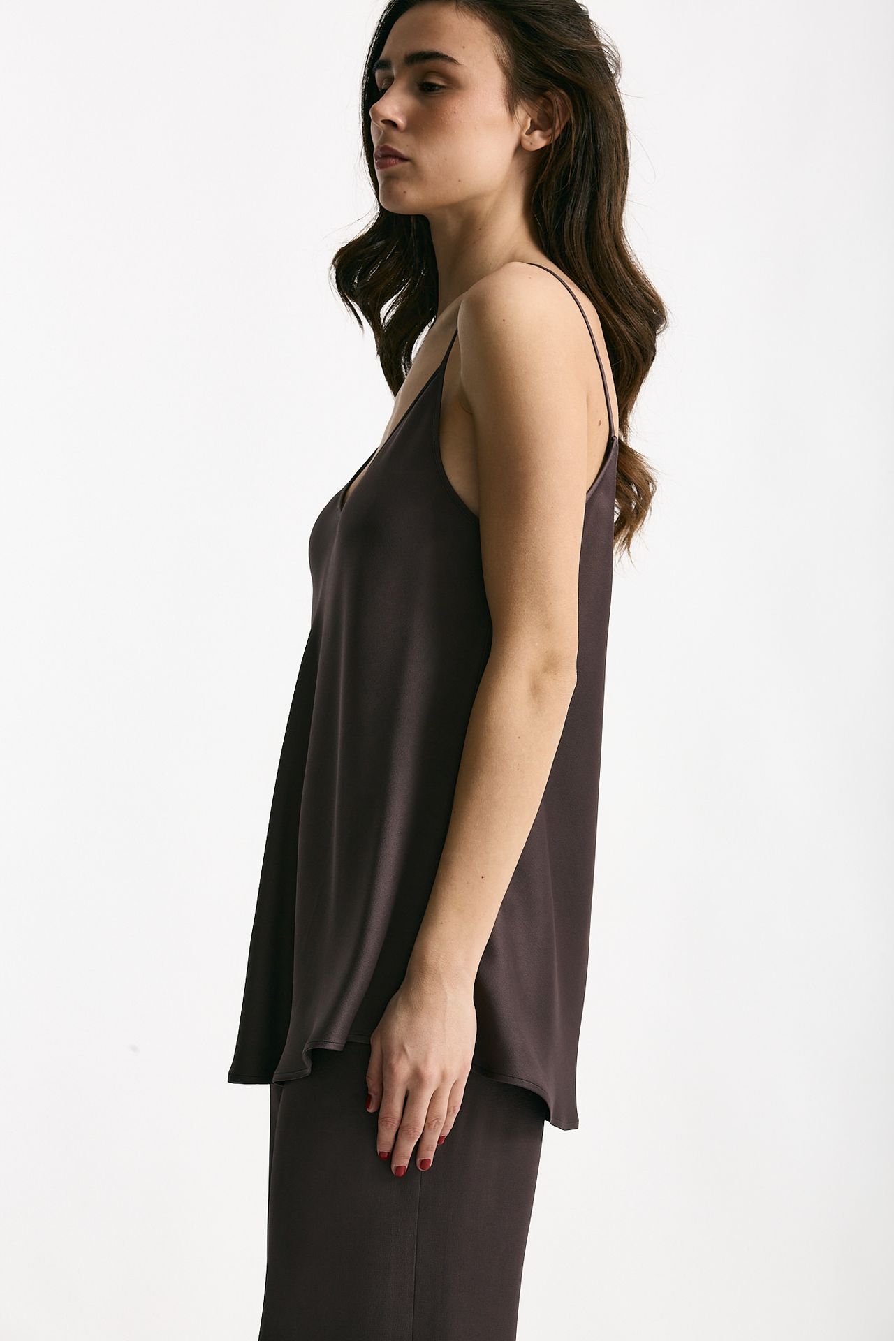Top in viscosa melanzana donna Antonelli firenze - 2