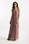 Abito lungo MARYLIN rosa donna Antonelli firenze - 3