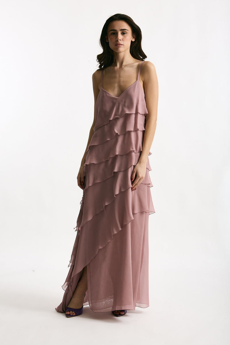 Abito lungo MARYLIN rosa donna Antonelli firenze - 3