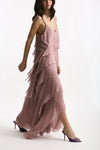 Abito lungo MARYLIN rosa donna Antonelli firenze - 2