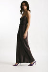 Abito lungo scollato melanzana donna Antonelli firenze - 2