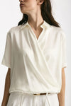 Camicia in seta bianco donna Antonelli firenze - 5