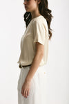 Camicia in seta crema donna Antonelli firenze - 2