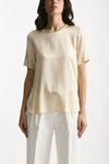 Camicia in seta crema donna Antonelli firenze - 6