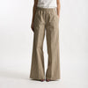 Pantalone rigato beige con riga donna Antonelli firenze - 6