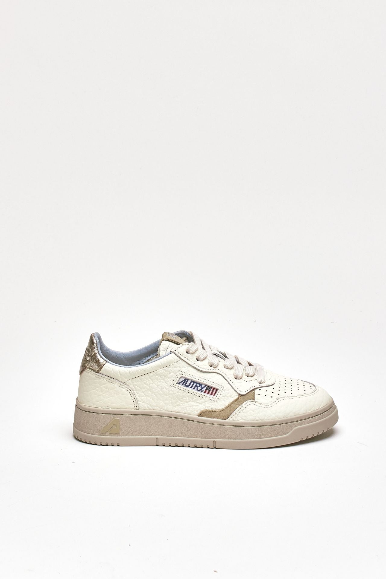 Sneakers MEDALIST LOW AULW-NE15 in pelle platino e sponge donna Autry - 1