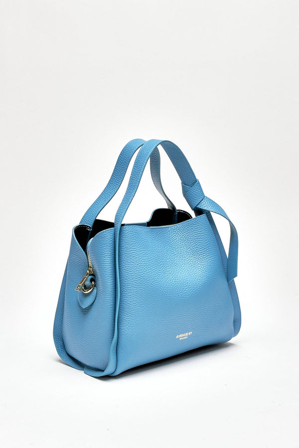 Borsa GISELA in pelle azzurro donna Avenue 67