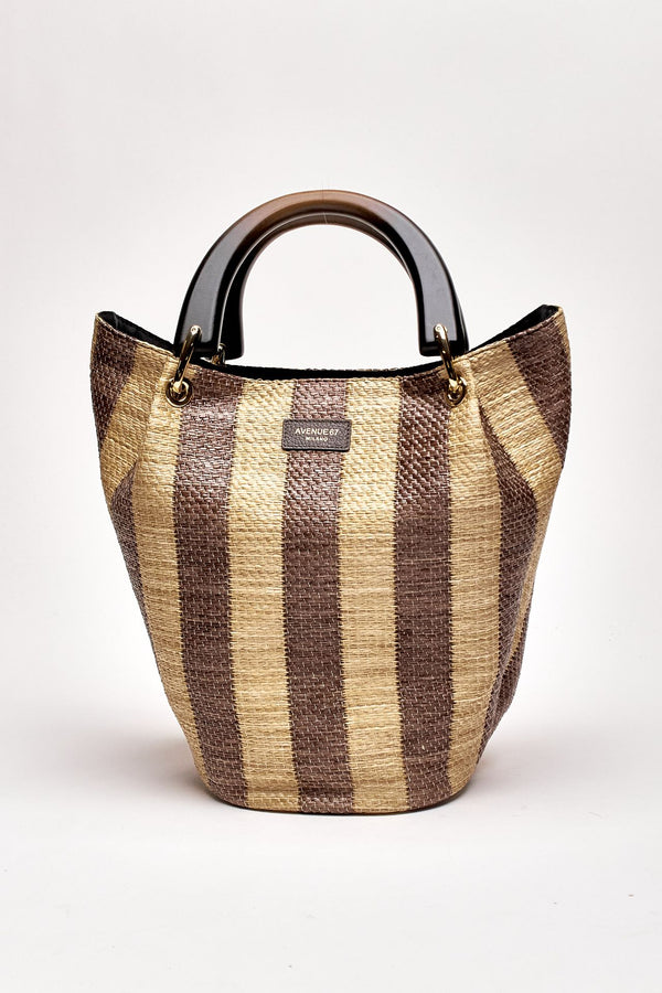 Secchiello morbido SHOPPER RAFIA in rafia donna Avenue 67