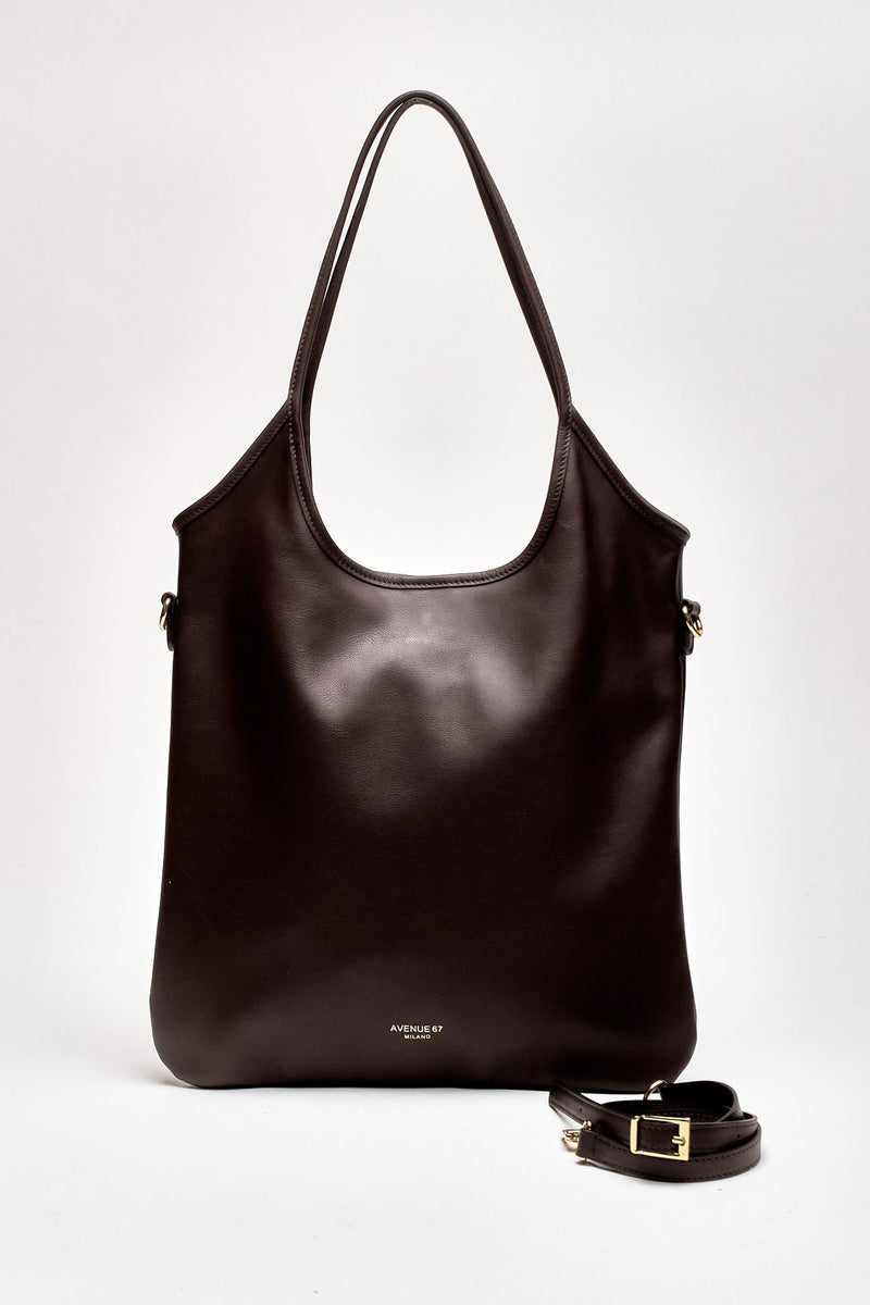 Shopper morbida SHANTY in nappa marrone donna Avenue 67 - 4