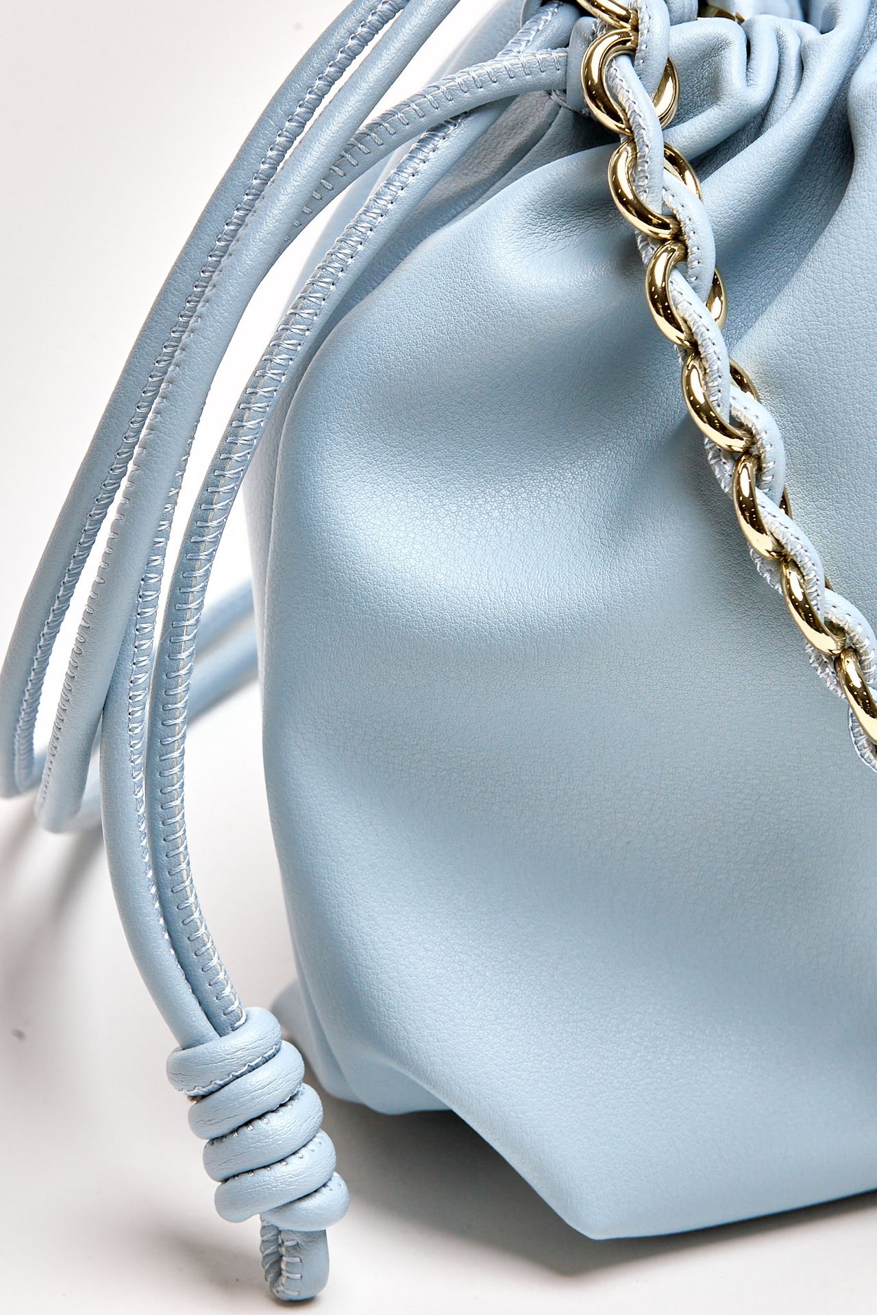 Pochette morbida CYNTHIA in pelle sauvage blu cielo donna Avenue 67 - 6