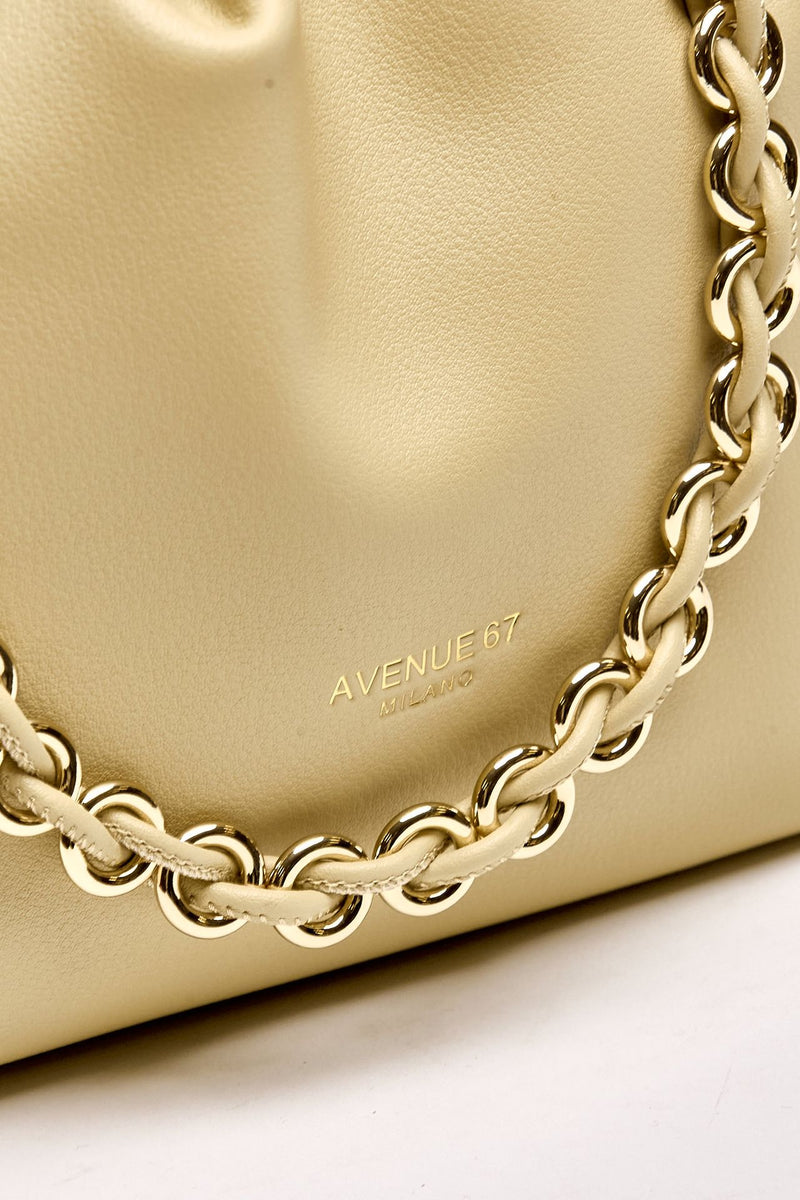 Pochette morbida CYNTHIA in pelle sauvage sabbia donna Avenue 67 - 6