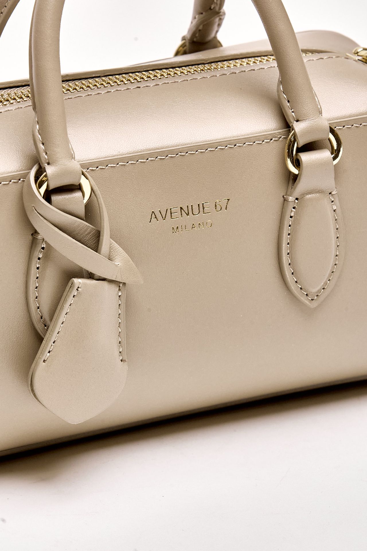 Mini-bauletto rigido ALIMA in pelle tortora donna Avenue 67 - 5