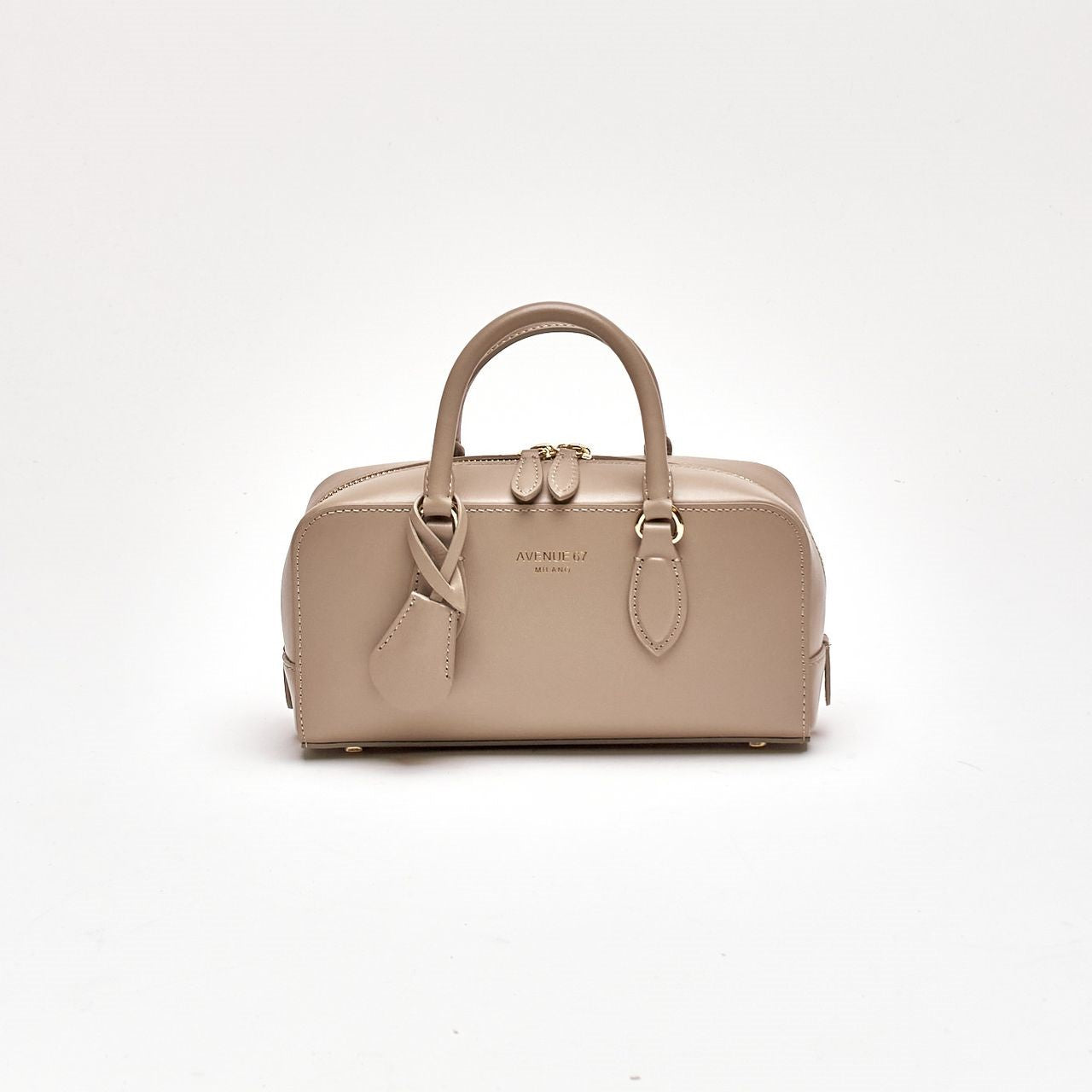 Mini-bauletto rigido ALIMA in pelle tortora donna Avenue 67 - 6