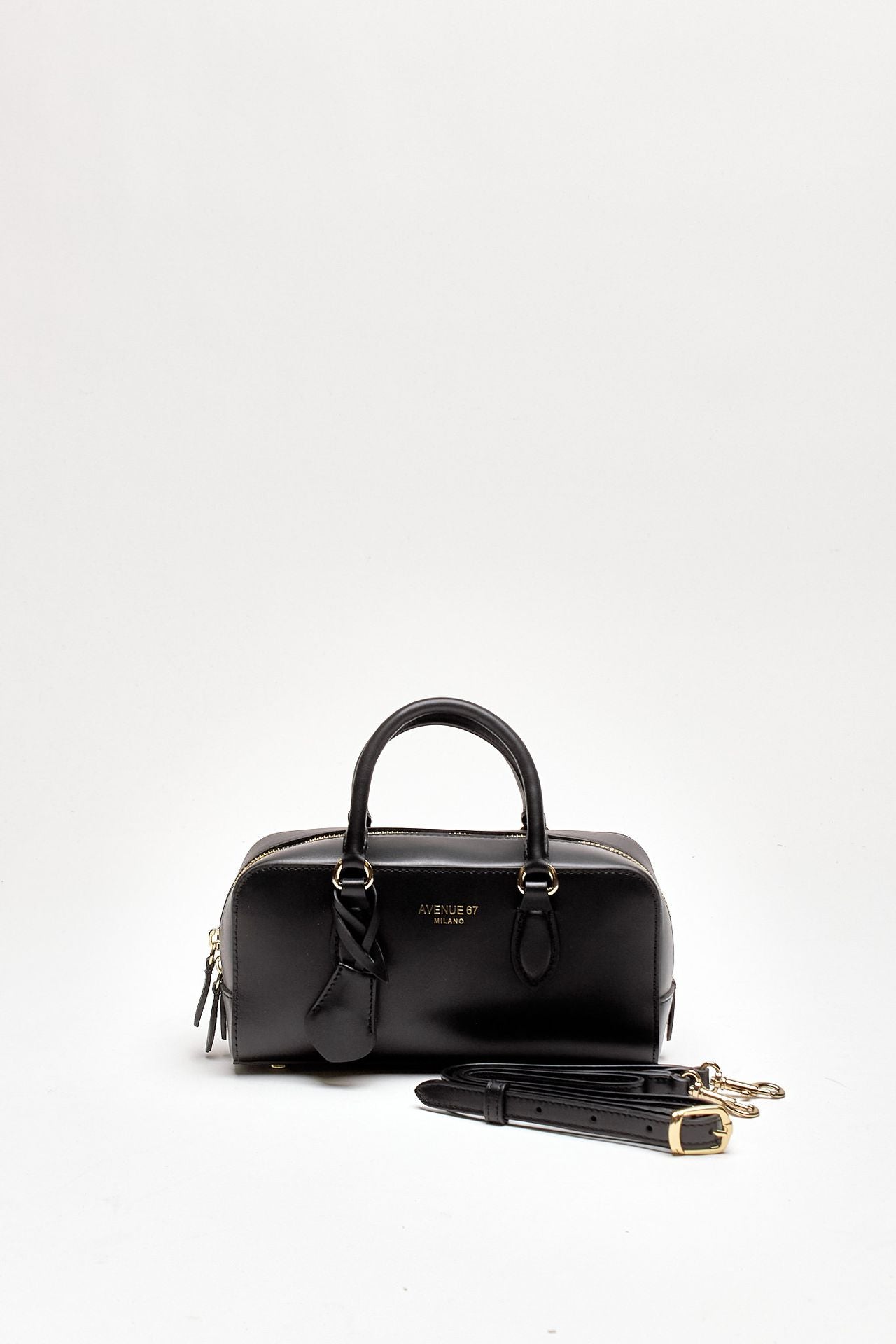 Mini-bauletto rigido ALIMA in pelle nero donna Avenue 67 - 4