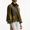 Giacca cerata crop ALMA WAX sabbia donna Barbour - 10
