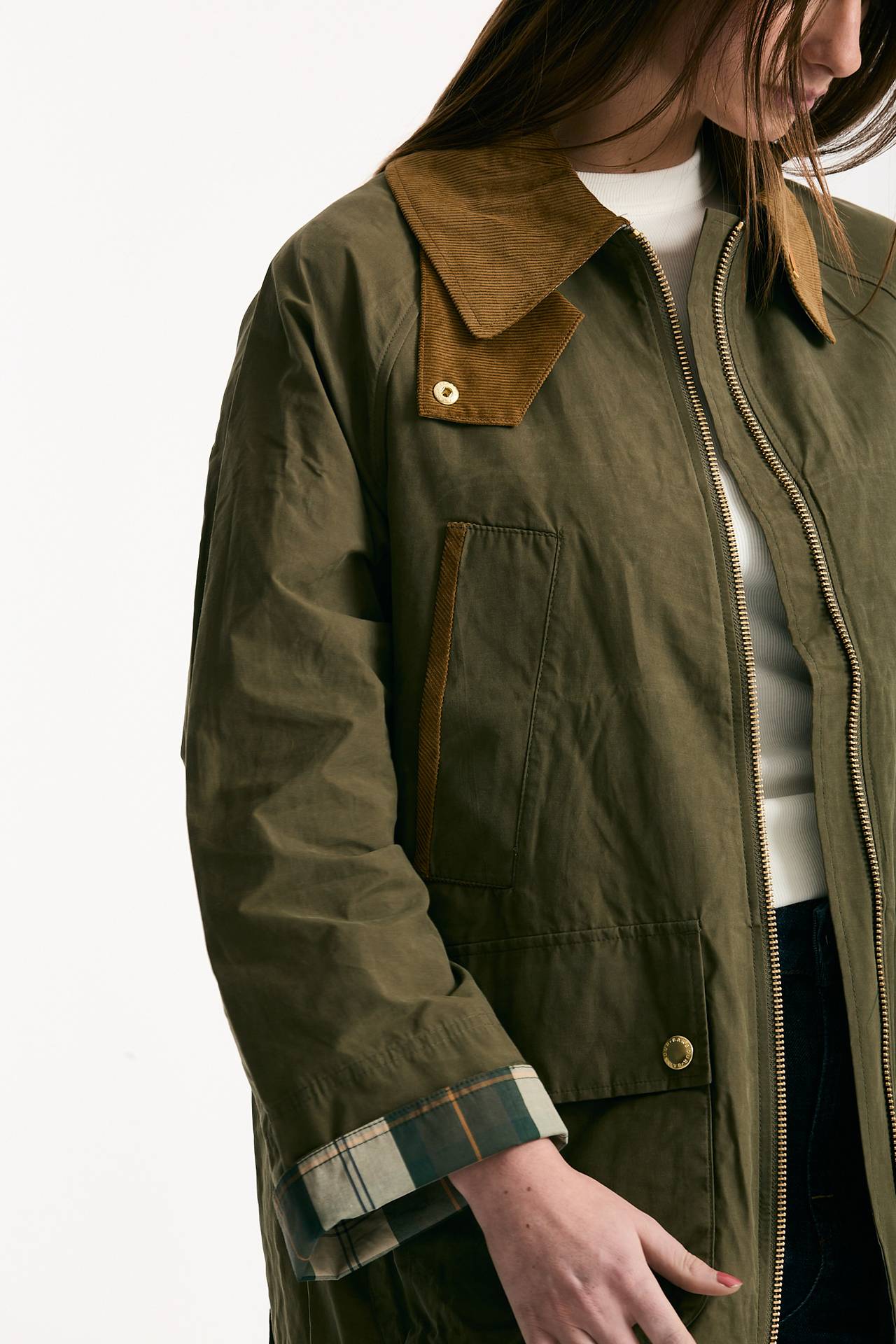 Giacca cerata BEDALE verde donna Barbour - 6