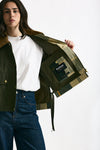 Giubbino antipioggia MEDLAN verde donna Barbour - 6