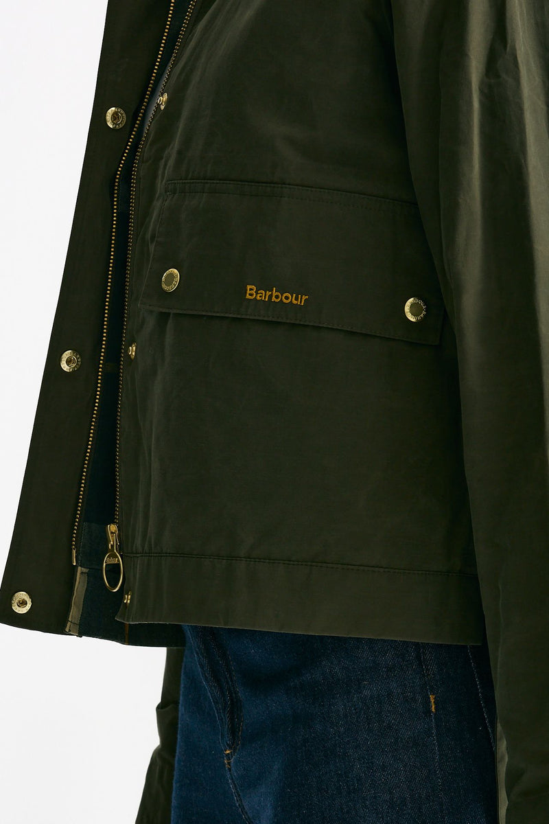 Giubbino antipioggia MEDLAN verde donna Barbour - 7