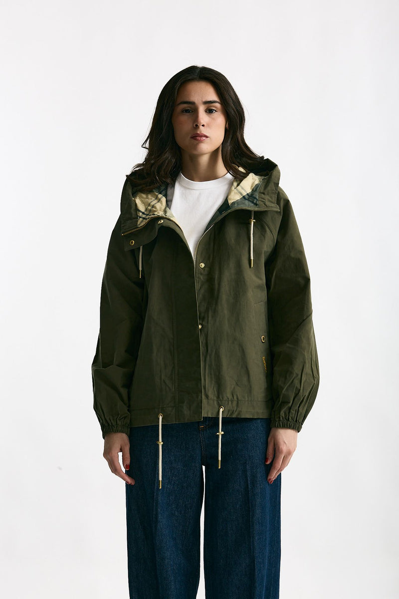 Giubbino antipioggia HAWKRIDGE verde donna Barbour - 1