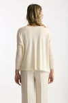 Maglia in seta e cashmere panna donna Be you - 3