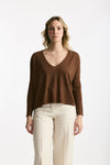 Maglia in seta e cashmere bruciato donna Be you - 1