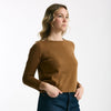 Maglia basic cammello donna Marché des palmiers - 6