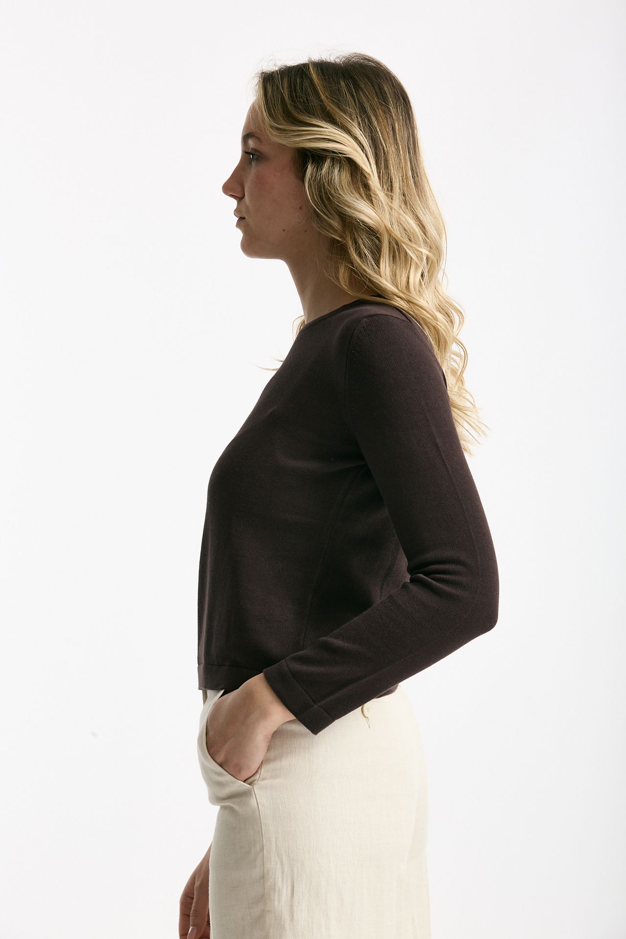 Maglia basic testa moro donna Marché des palmiers - 2