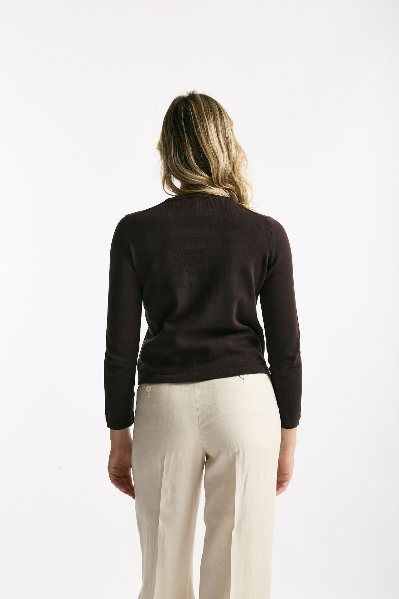 Maglia basic testa moro donna Marché des palmiers - 3