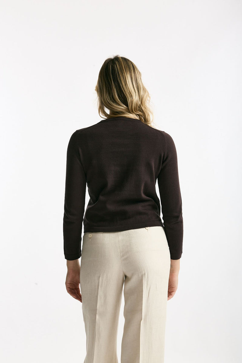 Maglia basic testa moro donna Marché des palmiers - 3