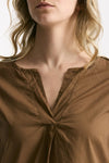 Abito in cotone terra scollato donna Clouds - 4