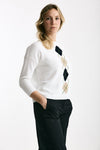 Maglia in cotone Fondo bianco donna Clouds - 4