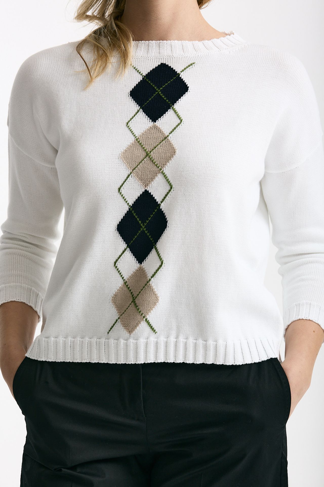 Maglia in cotone Fondo bianco donna Clouds - 5