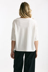 T-shirt over bianco donna Clouds - 3