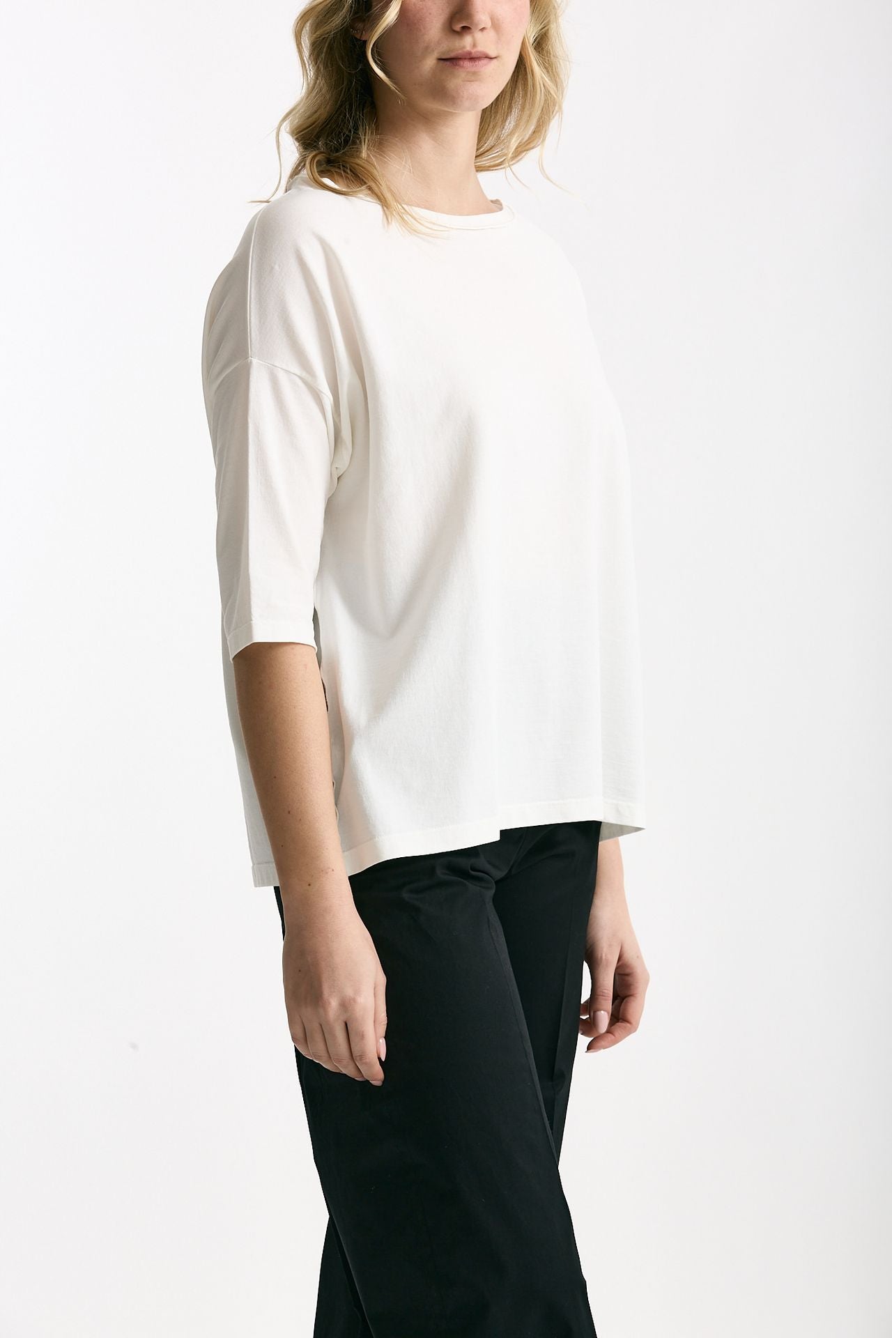 T-shirt over bianco donna Clouds - 4