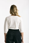 T-shirt slim bianco donna Clouds - 3