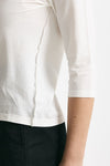 T-shirt slim bianco donna Clouds - 5