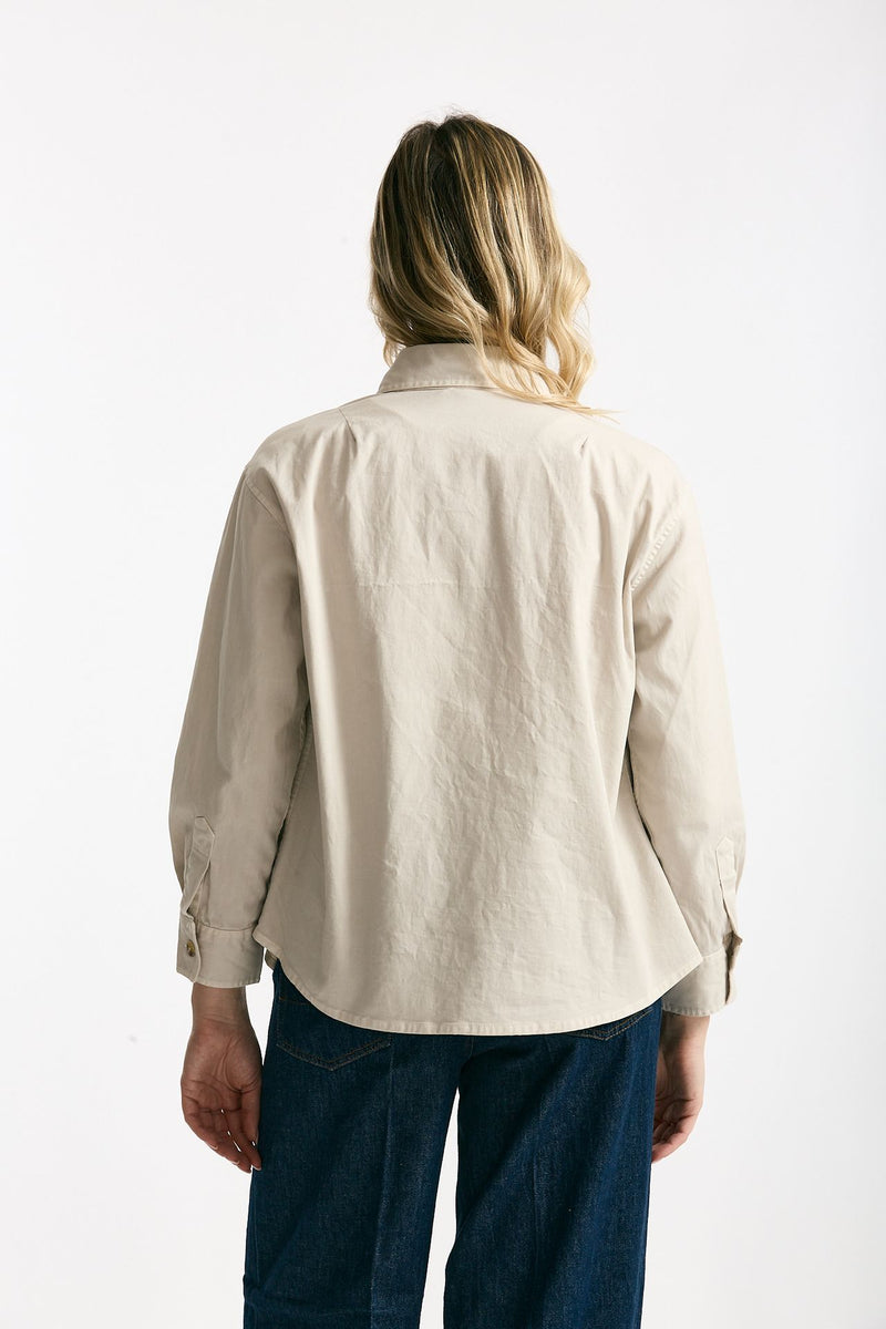 Giacca camicia sabbia donna Clouds - 3