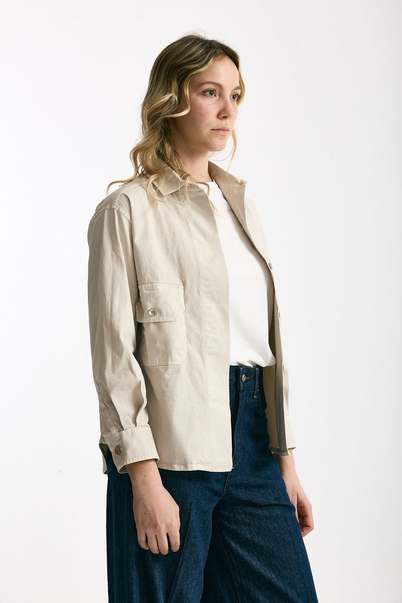 Giacca camicia sabbia donna Clouds - 4
