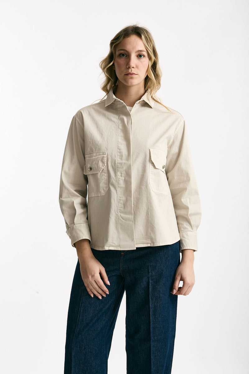 Giacca camicia sabbia donna Clouds - 6