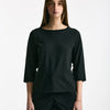 T-shirt slim nero donna Clouds - 5