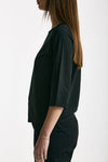 T-shirt slim nero donna Clouds - 4