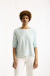T-shirt over azzurro chiaro donna Clouds - 1
