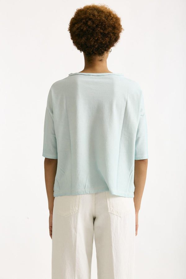 T-shirt over azzurro chiaro donna Clouds