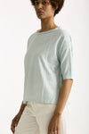 T-shirt over azzurro chiaro donna Clouds - 3