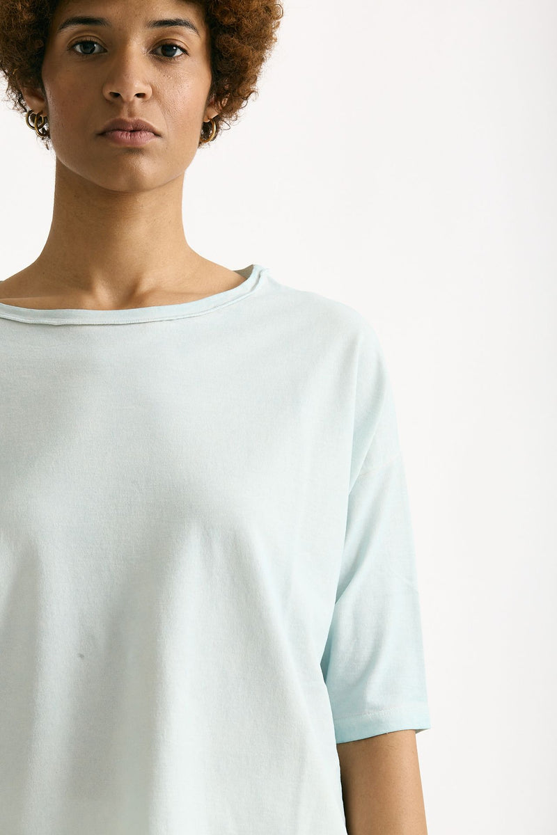 T-shirt over azzurro chiaro donna Clouds - 4