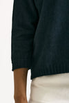 Maglia in cotone lavato blu donna Clouds - 6