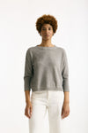Maglia in cotone lavato grigio donna Clouds - 1
