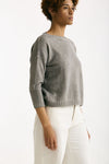 Maglia in cotone lavato grigio donna Clouds - 2
